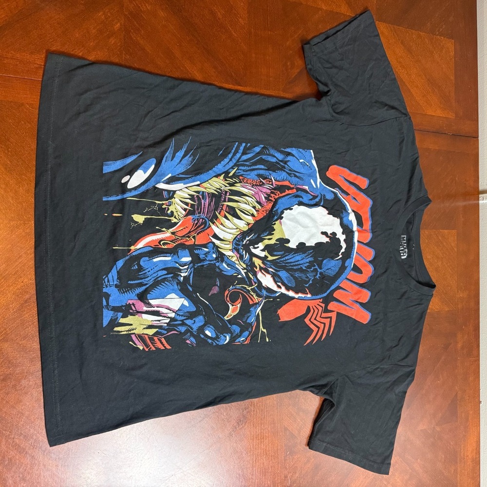 Venom Marvel Graphic T Shirt Black Comic Superhero Tee Mens‎ L